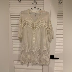 White Delicate Linen Dress